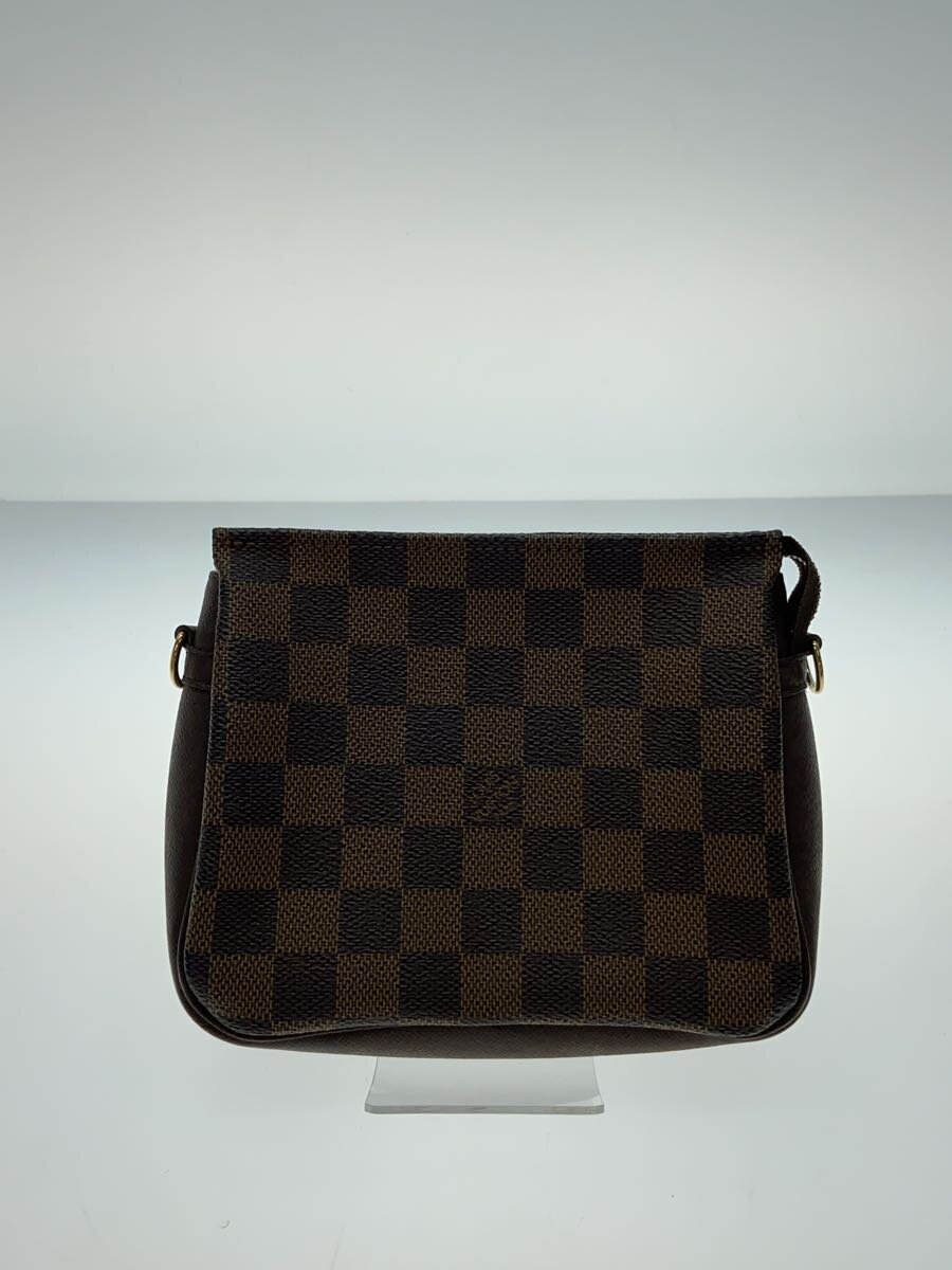 【中古】LOUIS VUITTON◆トゥールス・メイクアップ_ダミエ・エベヌ_BRW/PVC/BRW/総柄【御徒面子】