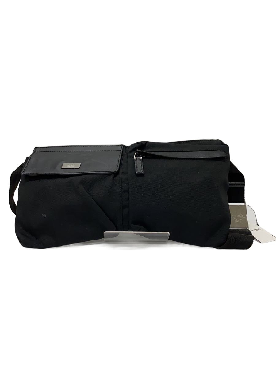 【中古】GUCCI◆酉の方角御徒面子_GG帆布/帆布/BLK【御徒面子】