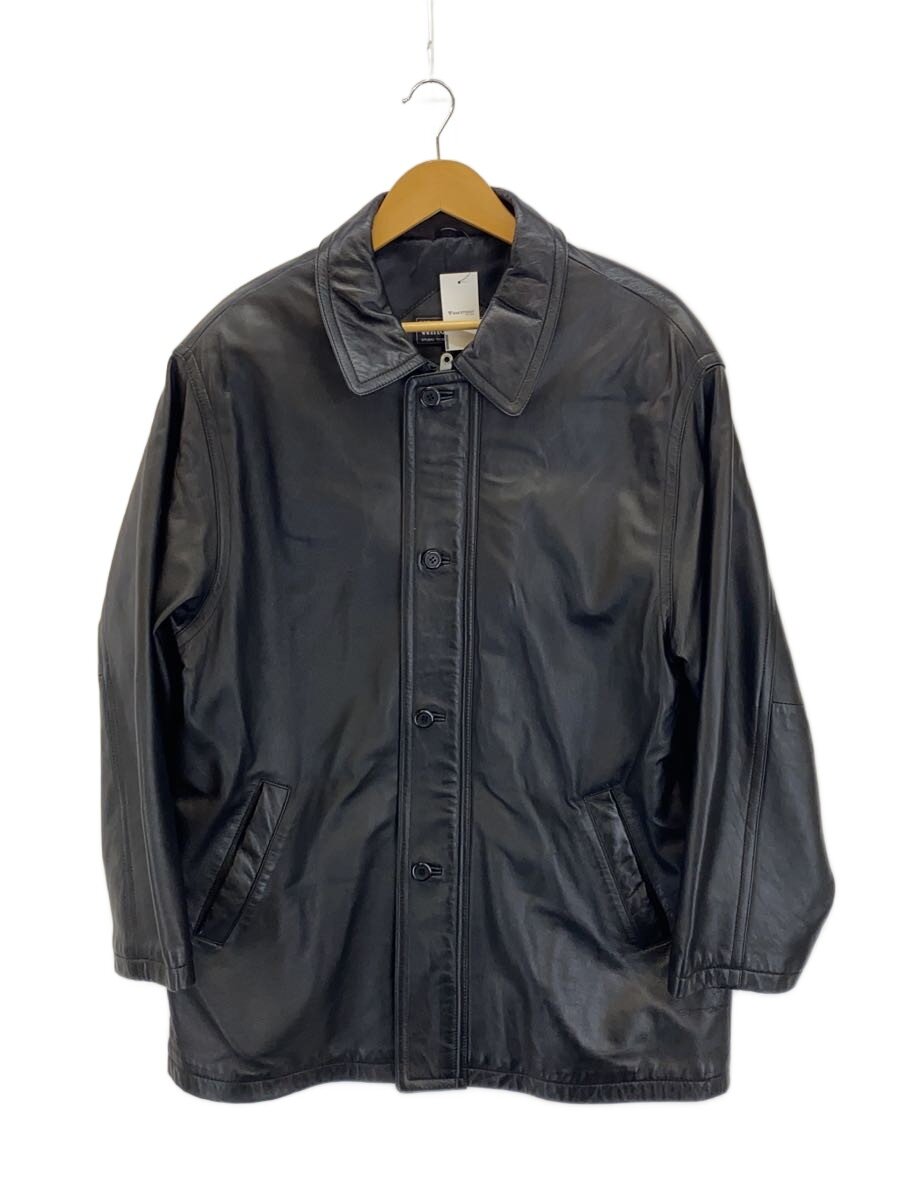 【中古】WIND ARMOR◆なめし革上衣・上衣/LL/羊革/BLK【メンズウェア】