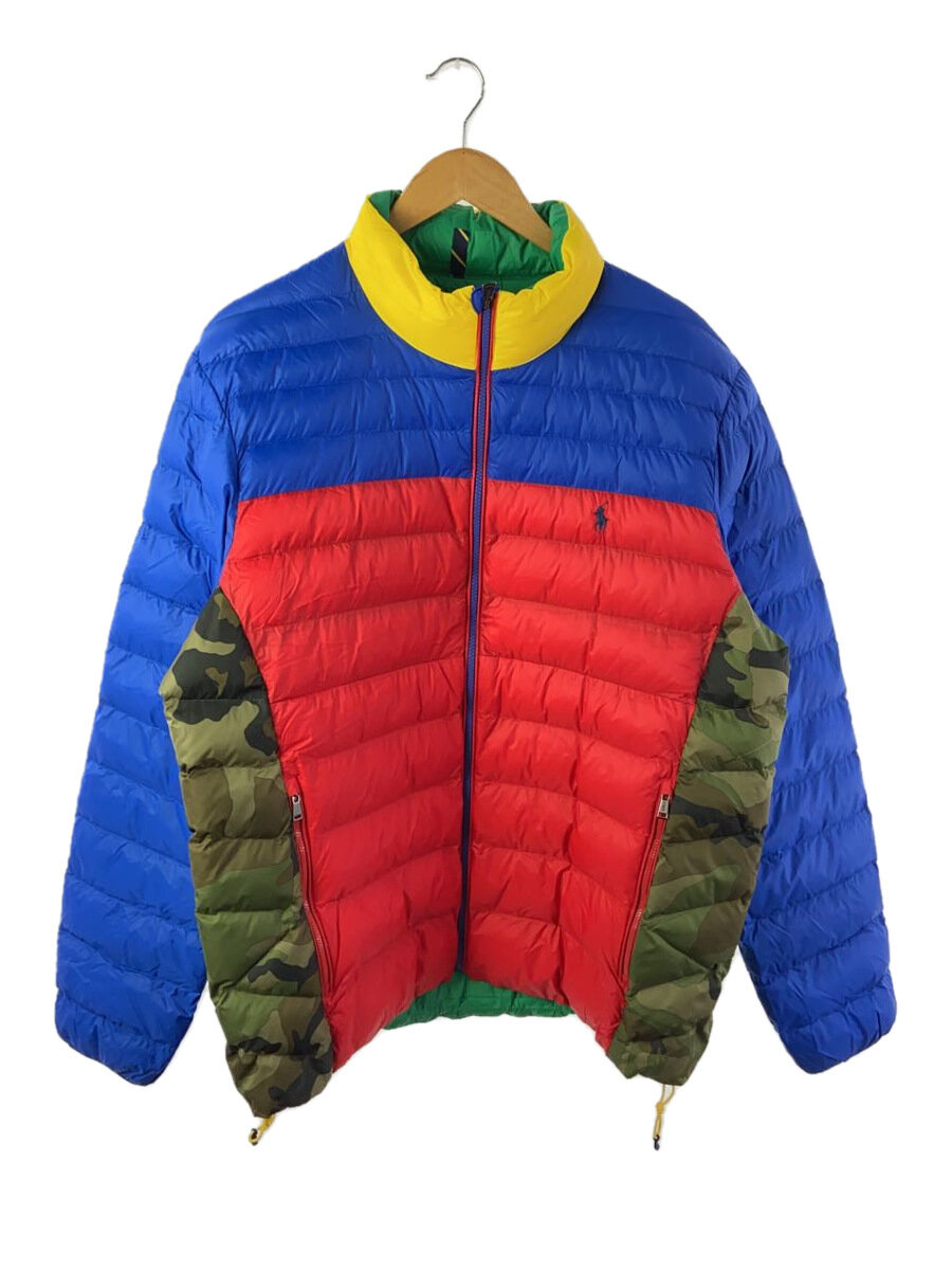 【中古】POLO RALPH LAUREN◆上衣/XL/ナイロン/マルチ色つや/710814008001【メンズウェア】