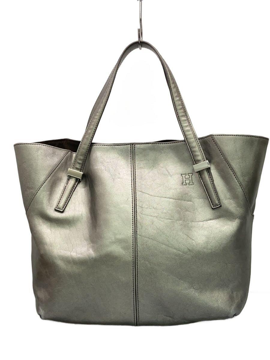 【中古】HIROFU◆トートバッグ/レザー/SLV【バッグ】|2nd STREET 店