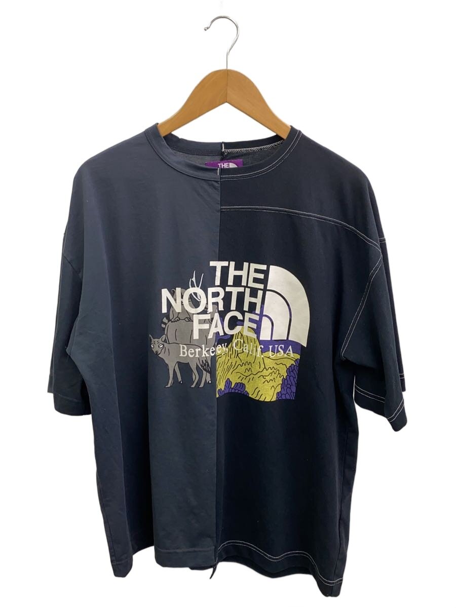 【中古】THE NORTH FACE PURPLE LABEL◆CRAZY H/S LOGO T-SHIRT_クレイジーハーフスリーブロゴプルオーバー/M/ポリエステル【メンズウェア】