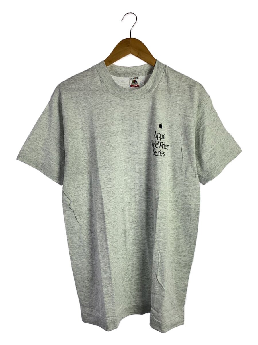 【中古】FRUIT OF THE LOOM◆プルオーバー/L/綿織物/GRY/APPLE/stylewriter/promotion/90ｓ【メンズウェア】