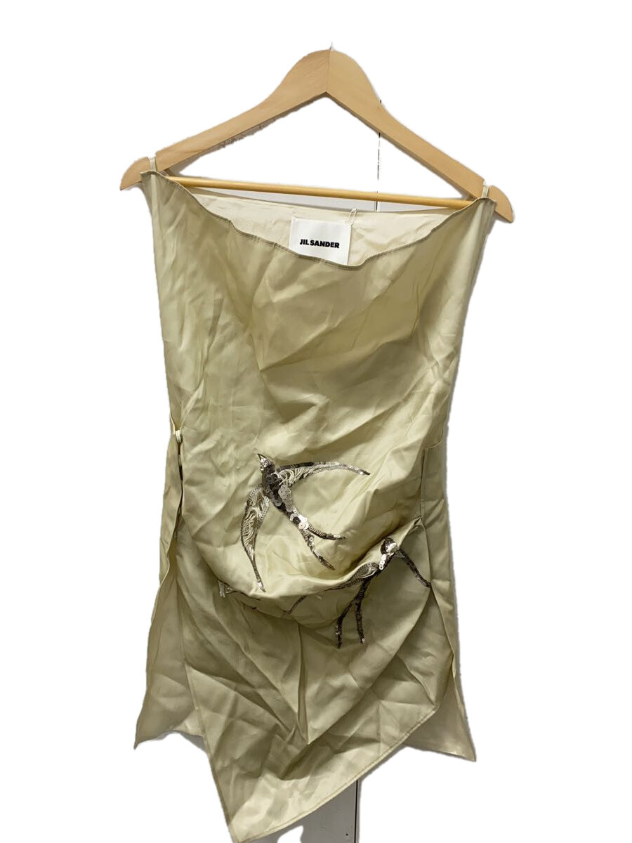 【中古】JIL SANDER◆ノースリーブブラウス/40/レーヨン/BEG/jswq565581//【レディースウェア】|2nd STREET 店