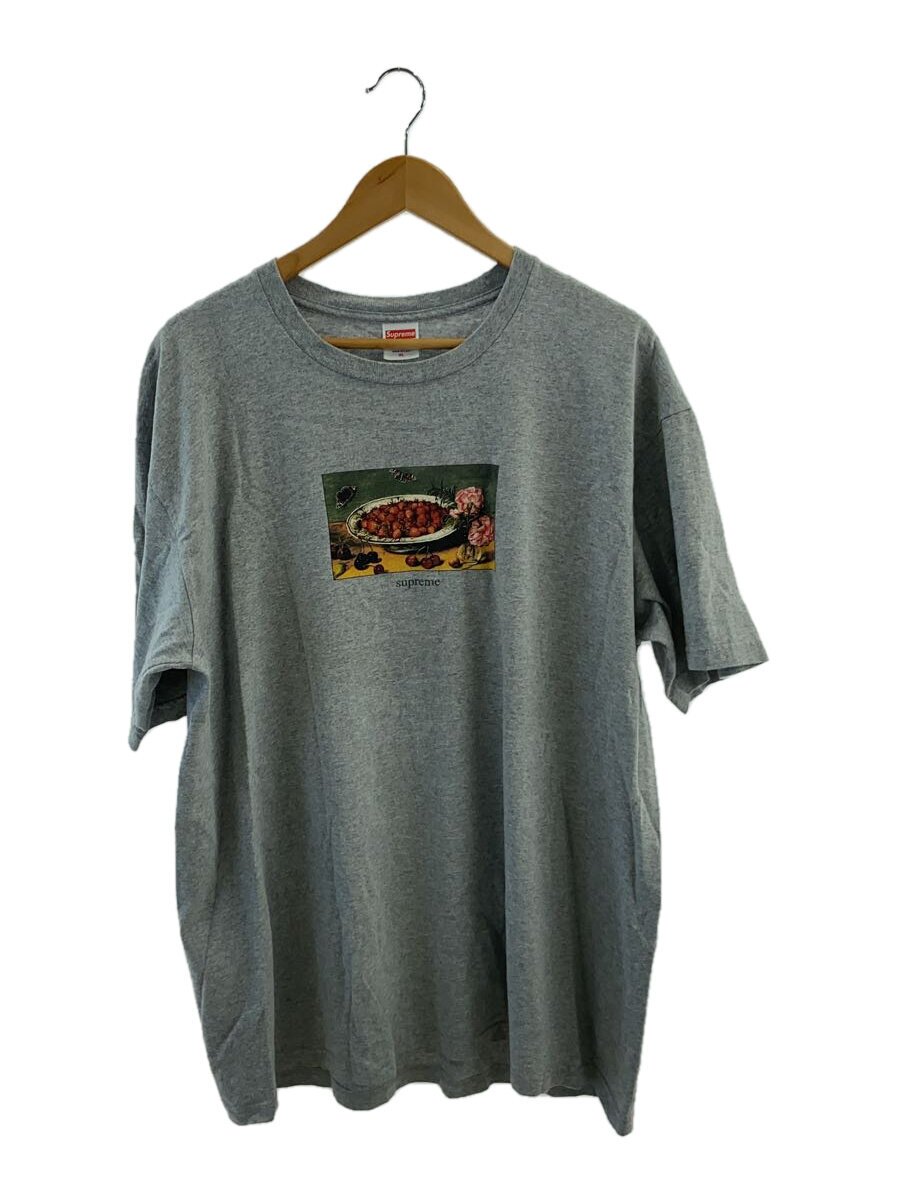 【中古】Supreme◆STRAWBERRIES/プルオーバー/XL/綿織物/GRY【メンズウェア】