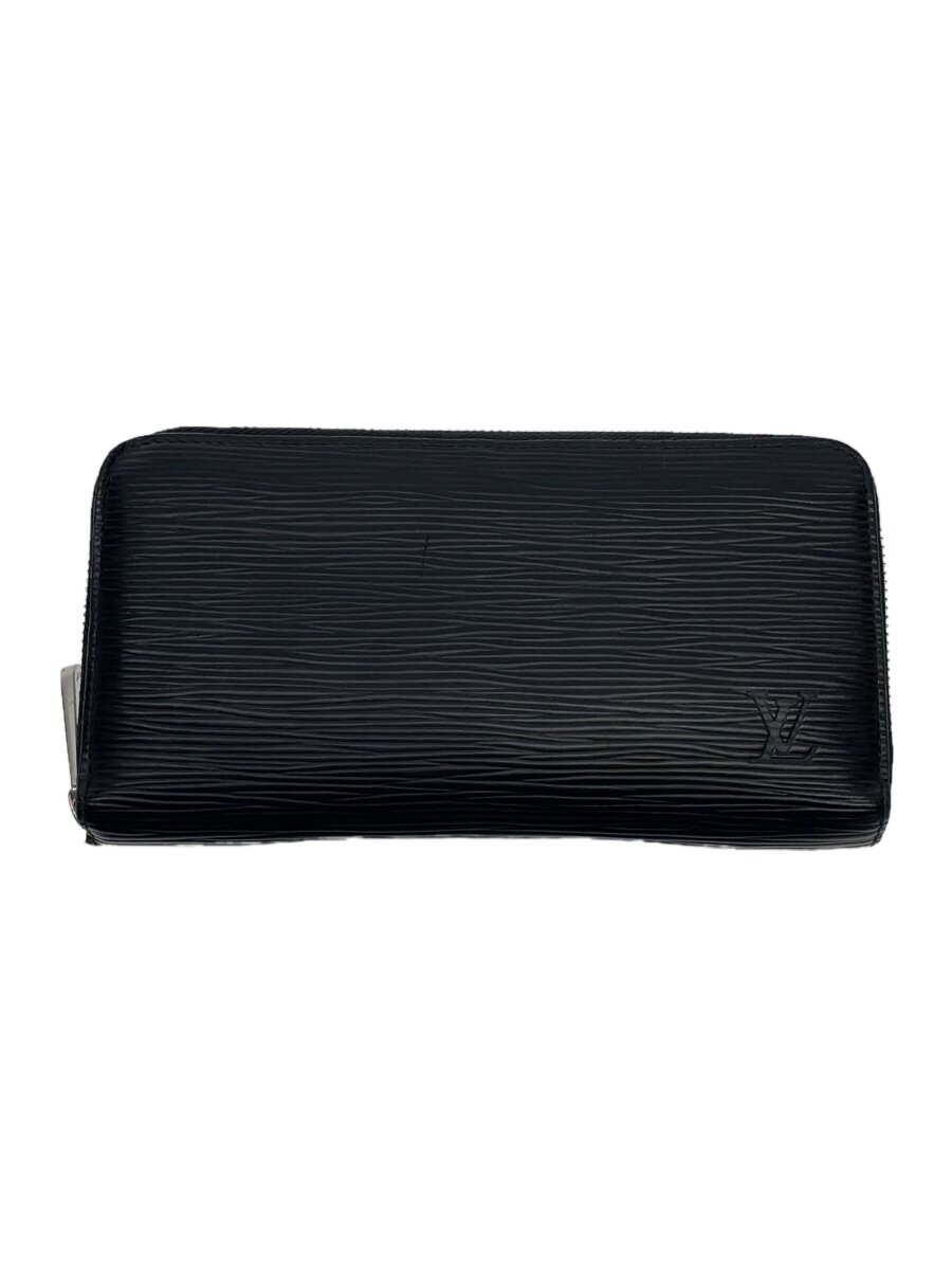 【中古】LOUIS VUITTON◆ジッピー・ウォレット_エピ_BLK/レザー/BLK/メンズ【服飾雑貨他】