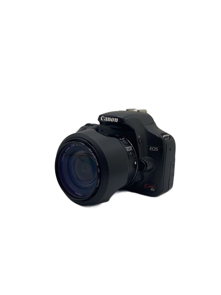 【中古】CANON◆一眼レフデジタルカメラ/DS126181/EOS Kiss X2/18-55ｍｍ【カメラ】