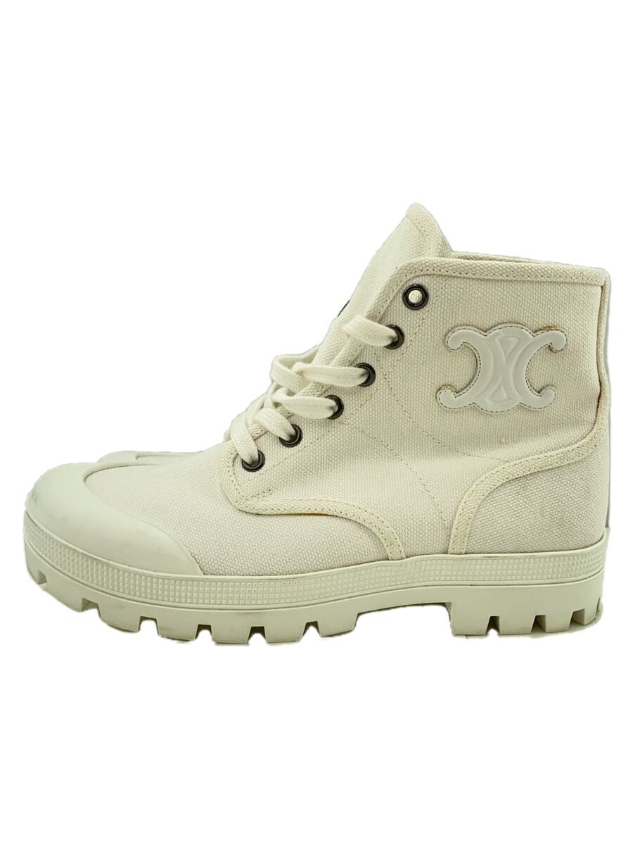 【中古】CELINE◆ハイカットスニーカー/36/CRM【シューズ】