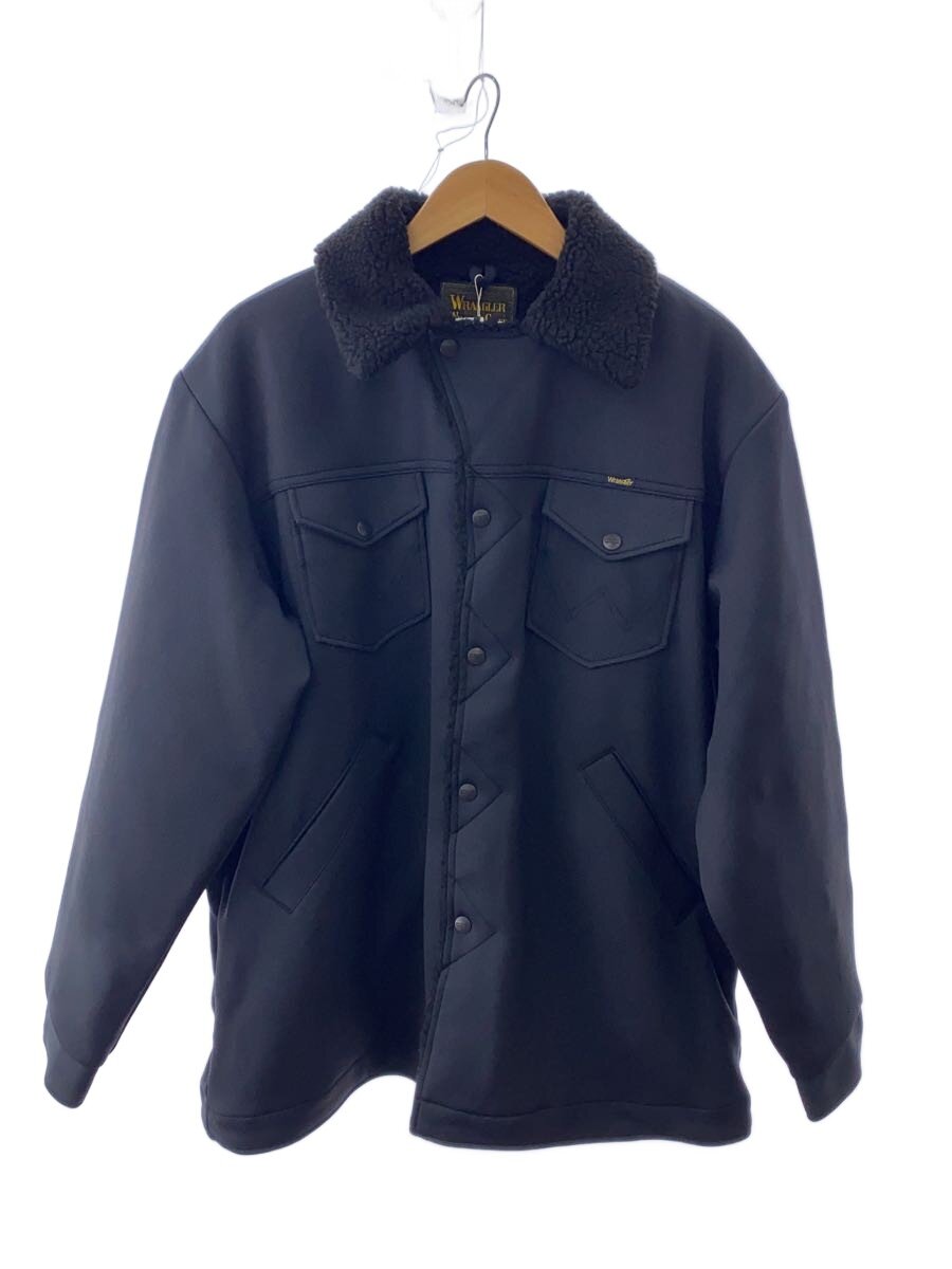 【中古】WRANGLER◆上衣/XL/ポリエステル/BLK/無地/WM1823-575【メンズウェア】
