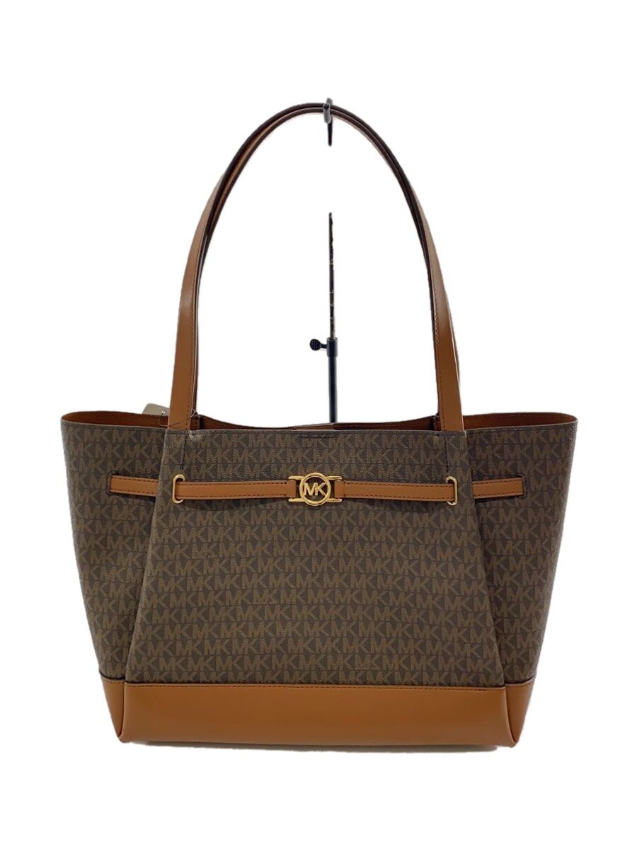 【中古】MICHAEL KORS◆LG BELTED TOTE/トートバッグ/PVC/BRW/総柄/35f4g6rt3b【バッグ】|2nd STREET 店