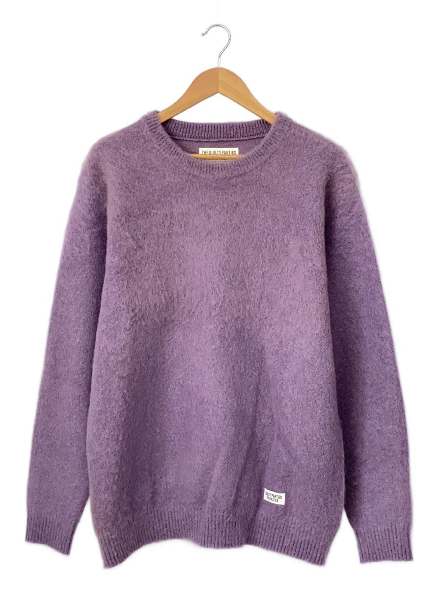 【中古】WACKO MARIA◆編み物・スウェーター(朦々たる)/XL/モヘヤ/PUP【メンズウェア】