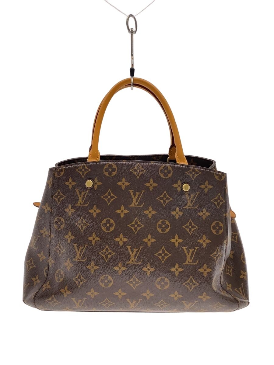 【中古】LOUIS VUITTON◆モンテーニュMM/ハンドバック/M41056/モノグラム/PVC/BRW/LV【御徒面子】