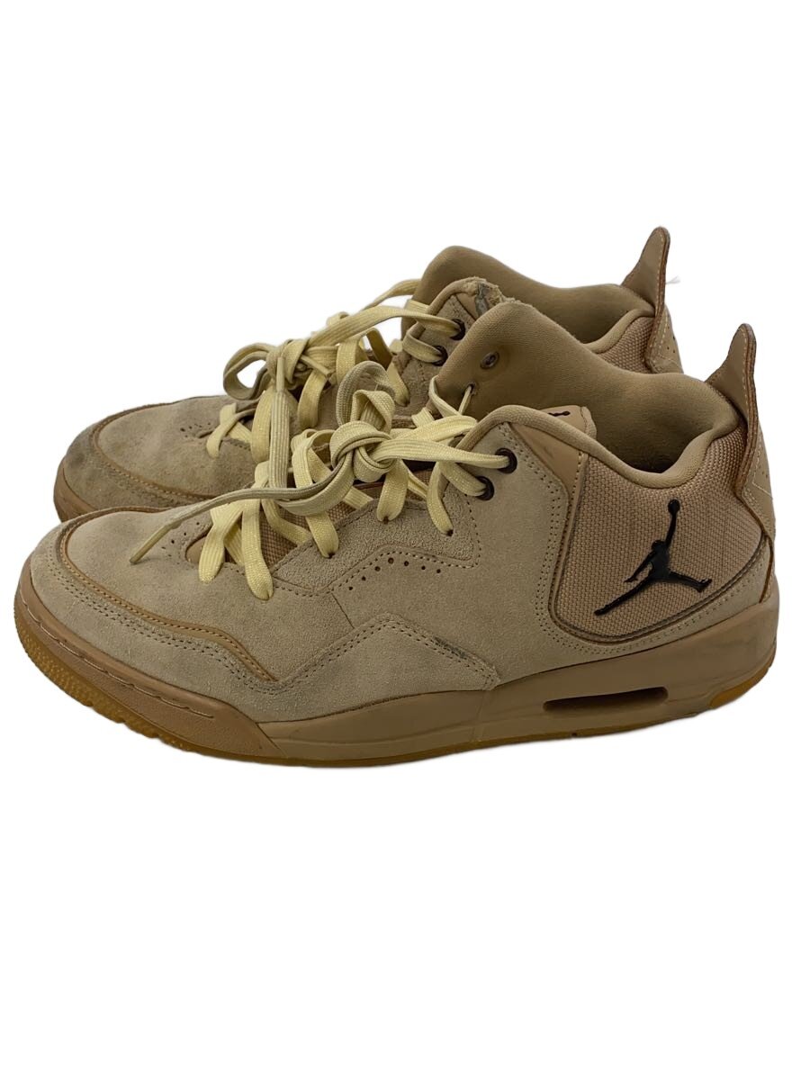 【中古】NIKE◆JORDAN COURTSIDE 23_ジョーダン 厚地の外套態度 23/26.5珊/BEG/スウェード【シューズ】