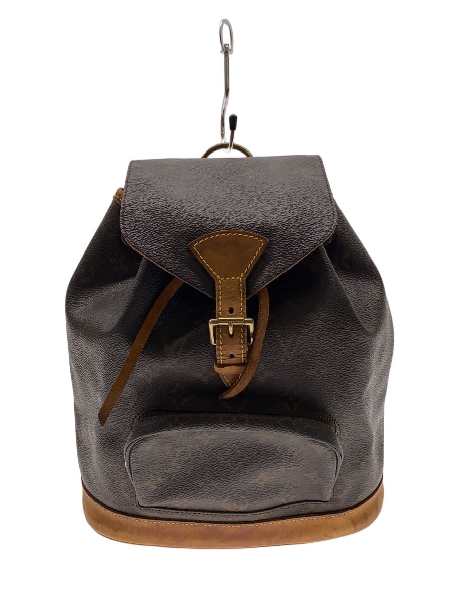 【中古】LOUIS VUITTON◆1)ミニ・モン掏摸_モノグラム・帆布/PVC/BRW/モノグラム【御徒面子】
