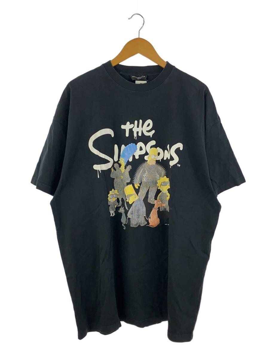 【中古】BALENCIAGA◆THE SIMPSONS/プルオーバー/3/綿織物/BLK/nj07 676589 tlvg7//【メンズウェア】