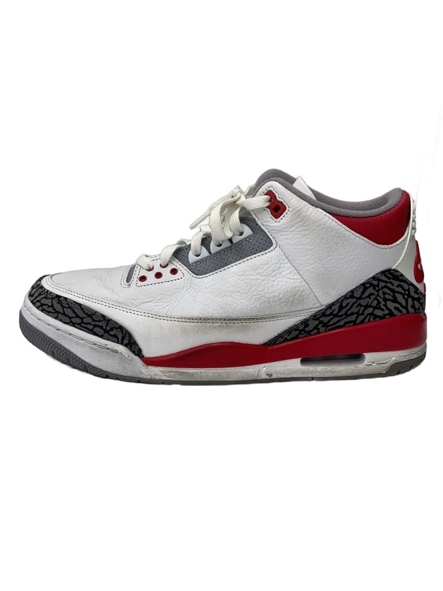 【中古】NIKE◆AIR JORDAN 3 RETRO OG_エアジョーダン 3 レトロ OG/29.5糎/WHT【シューズ】