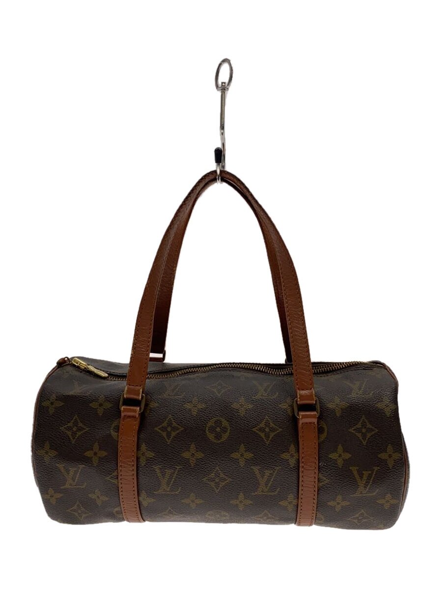 【中古】LOUIS VUITTON◆1)パピヨン30_モノグラム・帆布/PVC/BRW/M51365【御徒面子】