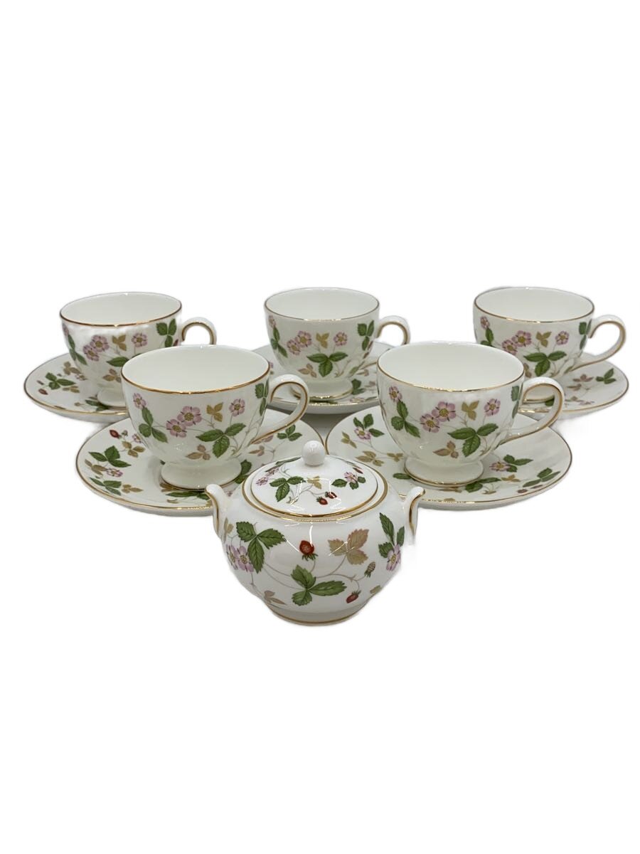 【中古】WEDGWOOD◆優勝杯\u0026平円盤/5点仕掛ける/WHT/ワイルドストロベリー//【勝手もと設備】