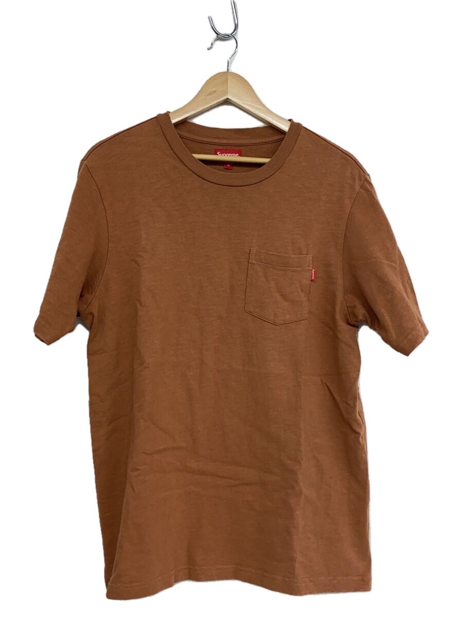 【中古】Supreme◆POCKET TEE/プルオーバー/M/綿織物/ORN/無地【メンズウェア】