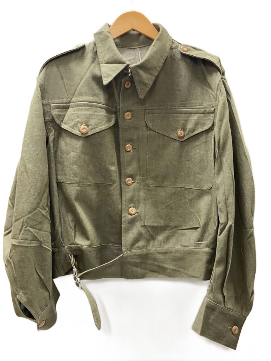 【中古】MILITARY◆50s/緑であることジーンズ/ミリタリー上衣/6/ジーンズ/KHK/無地/連合王国軍【メンズウェア】
