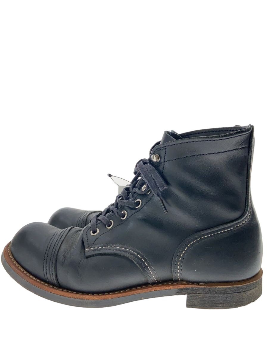 【中古】RED WING◆レースアップブーツ/US7.5/BLK/レザー/8084【シューズ】|2nd STREET 店