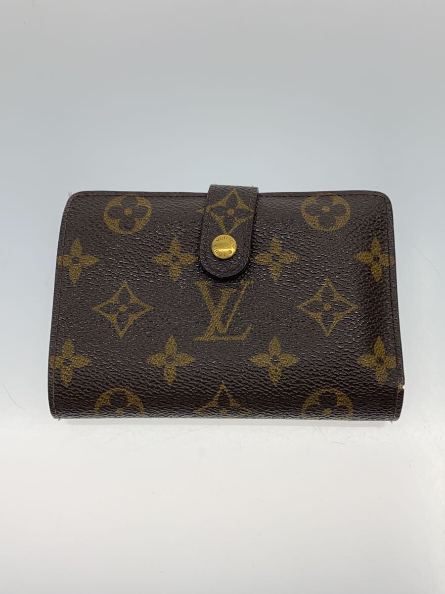 【中古】LOUIS VUITTON◆ポルト・モネ・ビエ・ヴィエノワ_モノグラム・キャンバス_BRW/PVC/BRW/レディース【服飾雑貨他】
