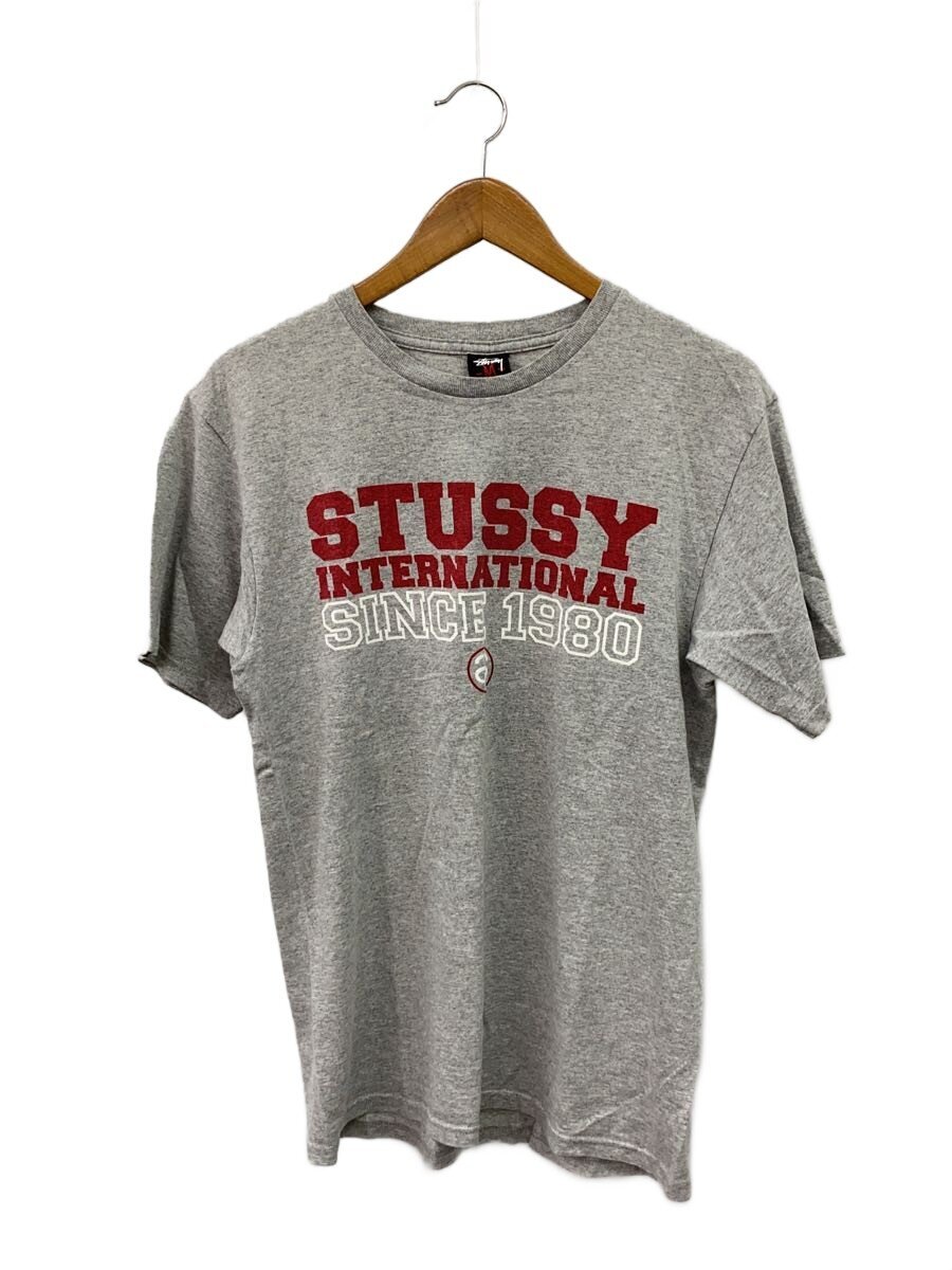 【中古】STUSSY◆00s/MEXICO製プルオーバー/M/綿織物/GRY【メンズウェア】