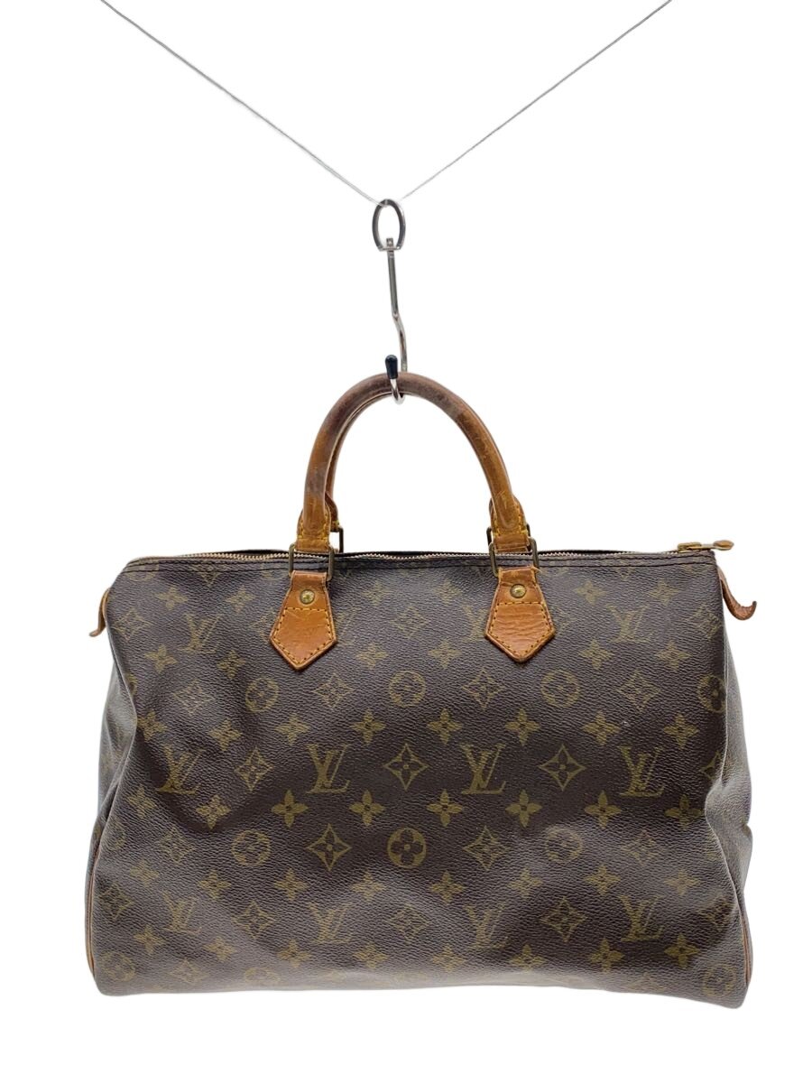 【中古】LOUIS VUITTON◆1)スピーディ35_モノグラム・キャンバス/PVC/BRW【バッグ】|2nd STREET 店
