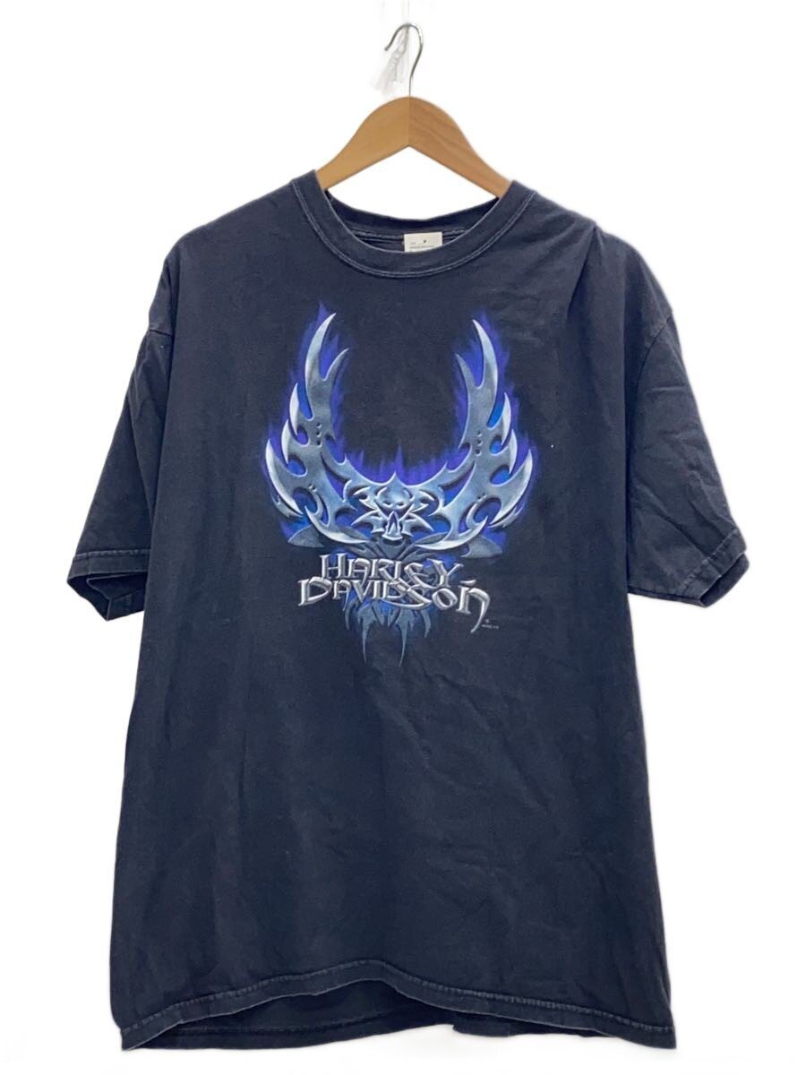 【中古】HARLEY DAVIDSON◆VREELANDS/BLOOMSBURG PA/Tシャツ/--/コットン/BLK/総柄【メンズウェア】|2nd STREET 店