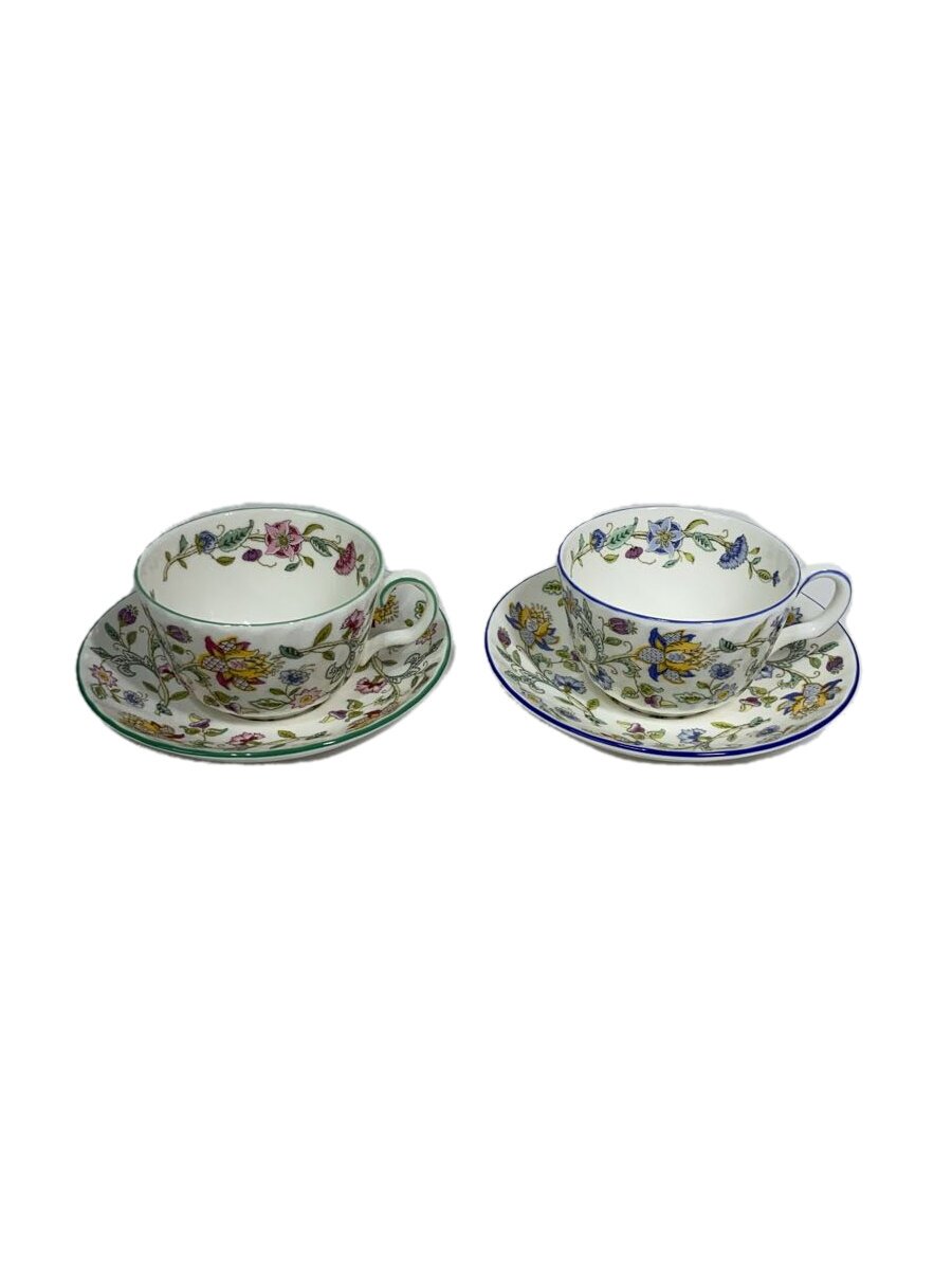【中古】Minton◆カップ&ソーサー/ハドンホール・ハドンホール ブルー各1客/2客セット/【キッチン用品】