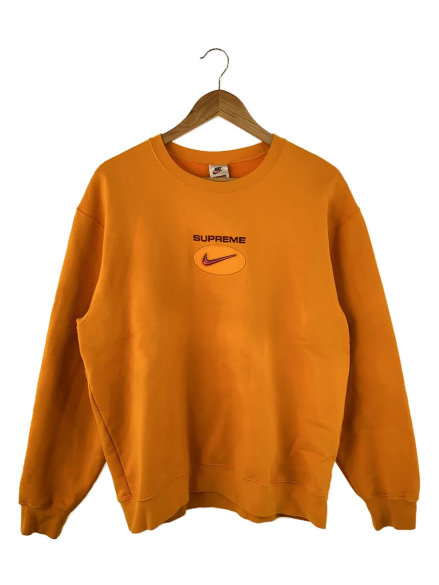 【中古】Supreme◆20AW/Jewel Crewneck/流汗/L/綿織物/ORN/無地/CW9699-833【メンズウェア】