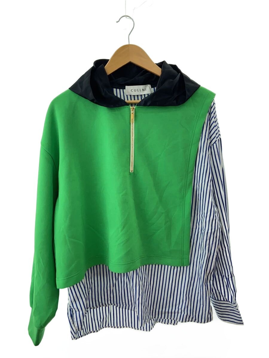 【中古】CULLNI◆パーカー/2/ポリエステル/GRN/23-SS-035【レディースお召しもの】