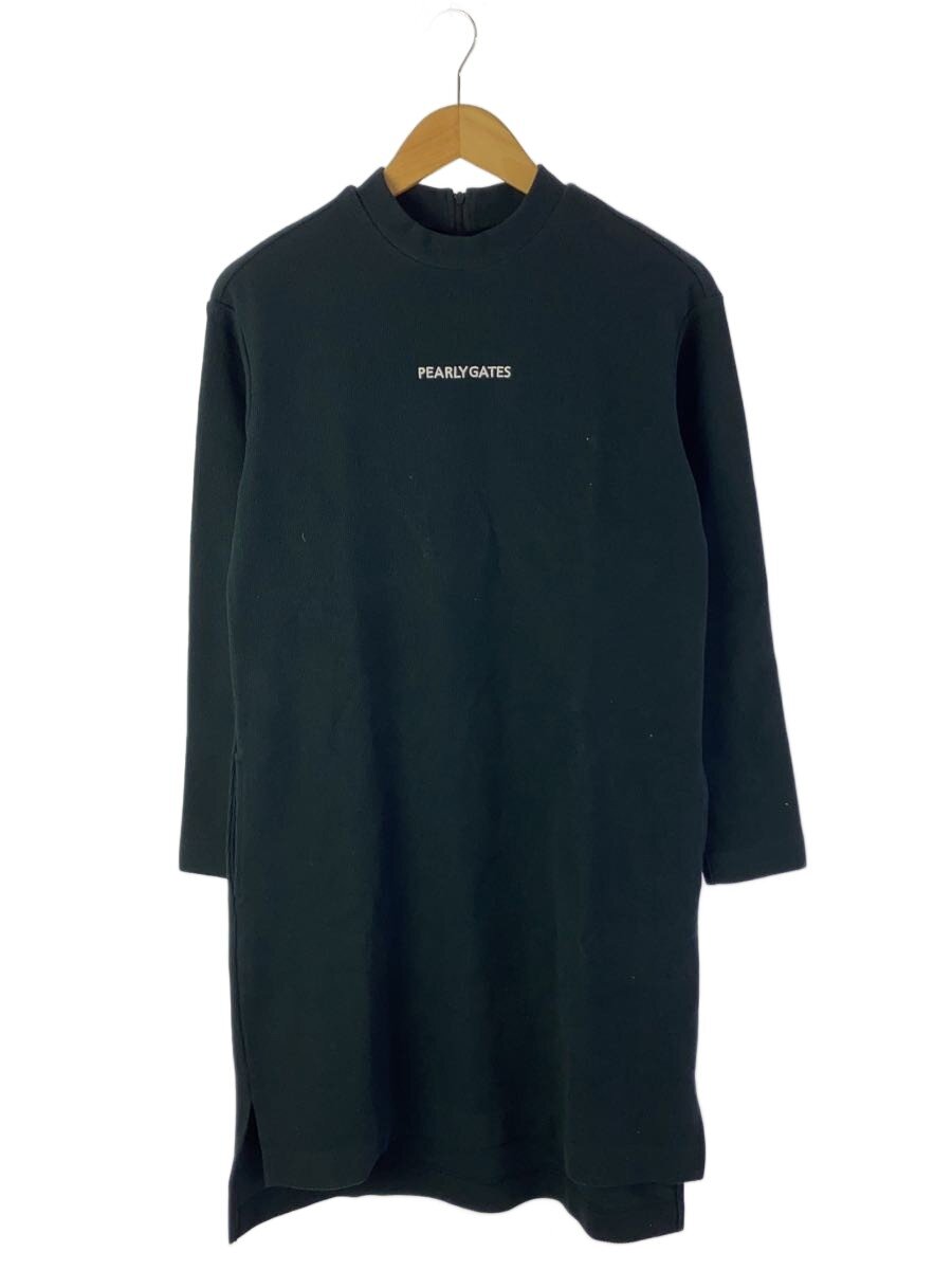 【中古】PEARLY GATES◆長袖衣装/1/綿織物/BLK【レディース御召しもの】