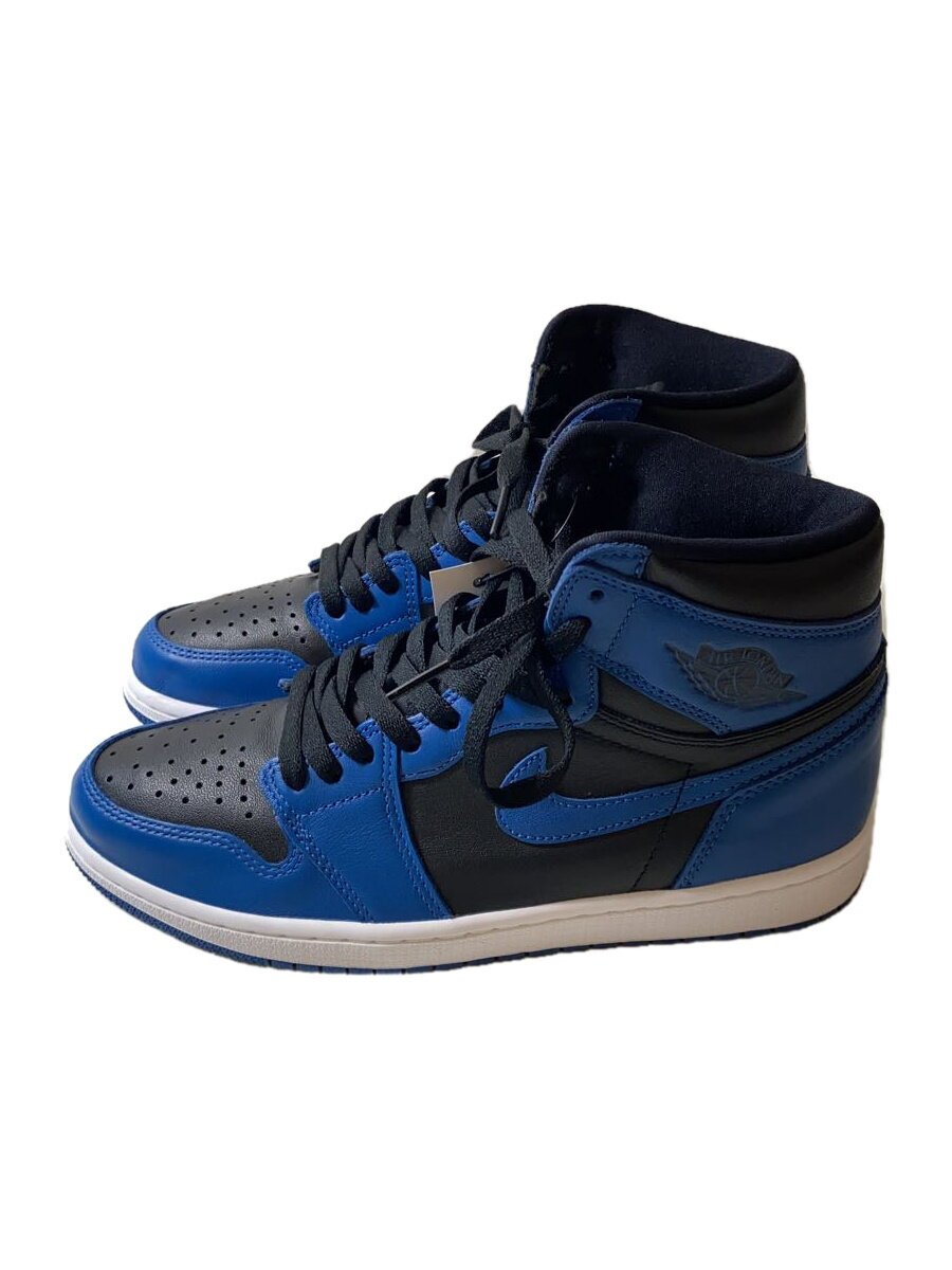 【中古】NIKE◆シューズ/26.5珊/BLU/なめし革/555088-404【シューズ】
