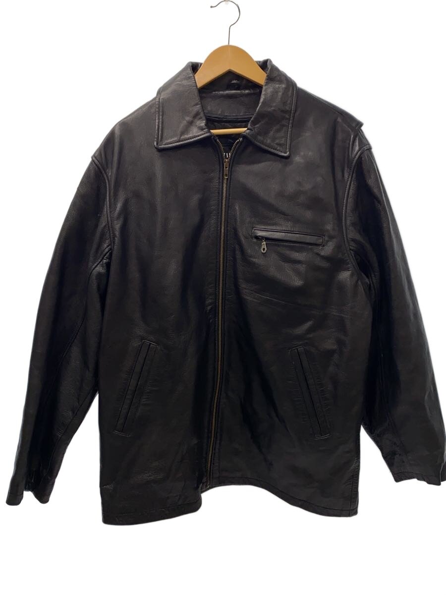 【中古】Wilsons Leather◆レザージャケット・ブルゾン/M/レザー/BLK【メンズウェア】|2nd STREET 店