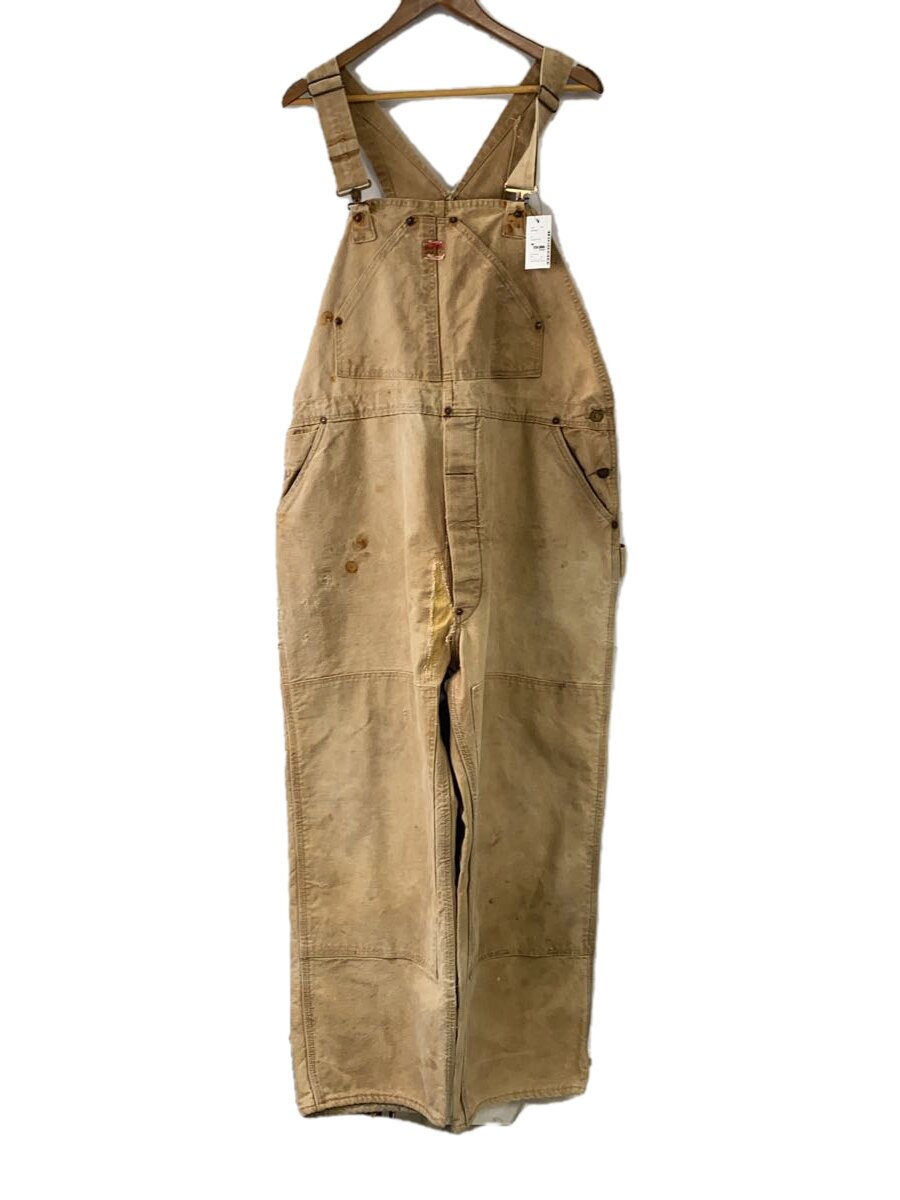 【中古】Carhartt◆40-50s/二色曳き船/ユニチケ/ヴィンテージ/ダブルニー/大層らしいオール/--/綿織物/BRW【メンズウェア】