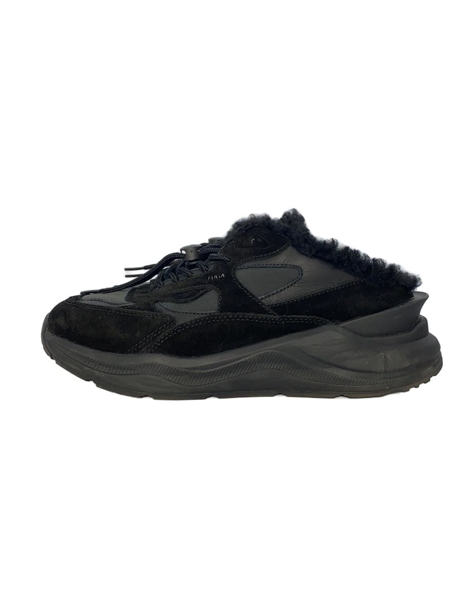 【中古】D.A.T.E.◆FUGA SABOT NYLON/ムートンサボ/黒いこと/25.5糎【シューズ】