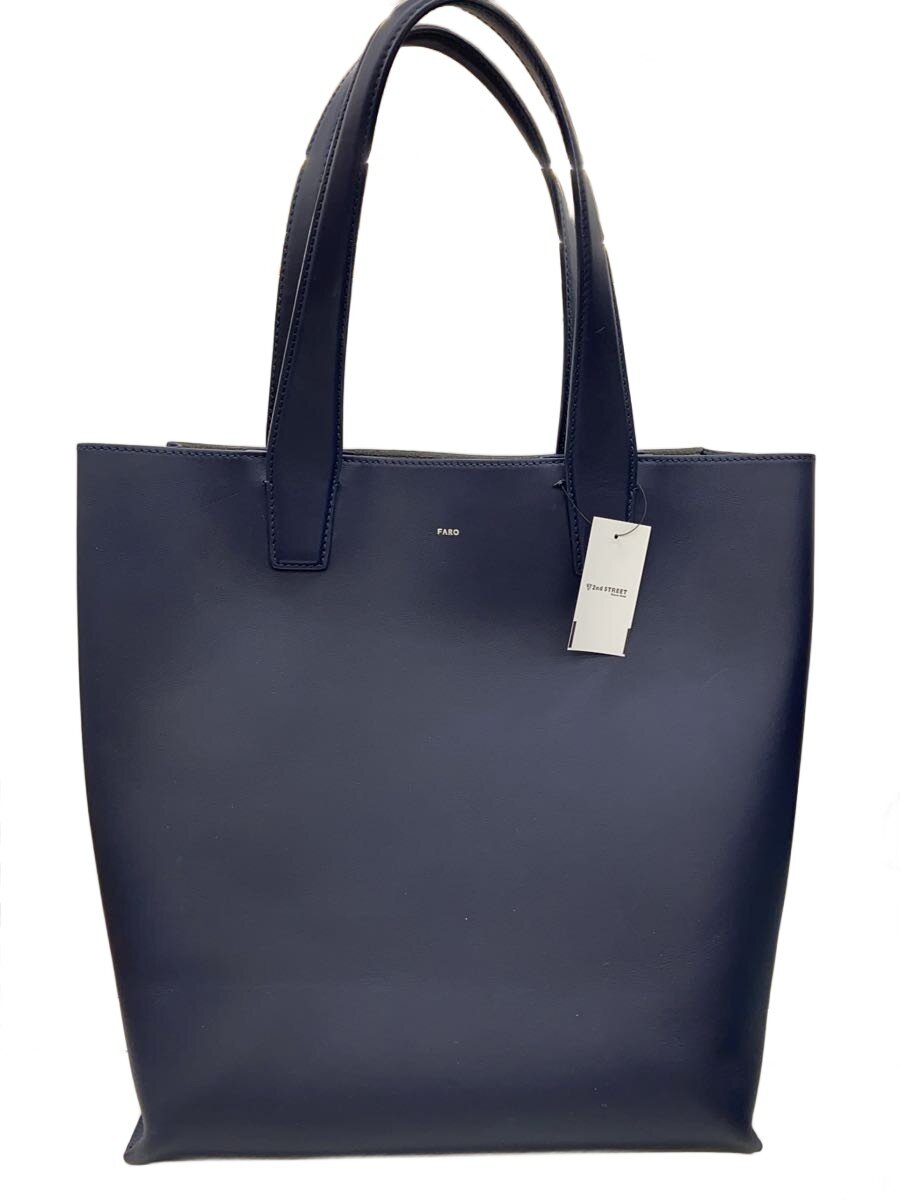 【中古】FARO◆トートバッグ/レザー/NVY【バッグ】|2nd STREET 店