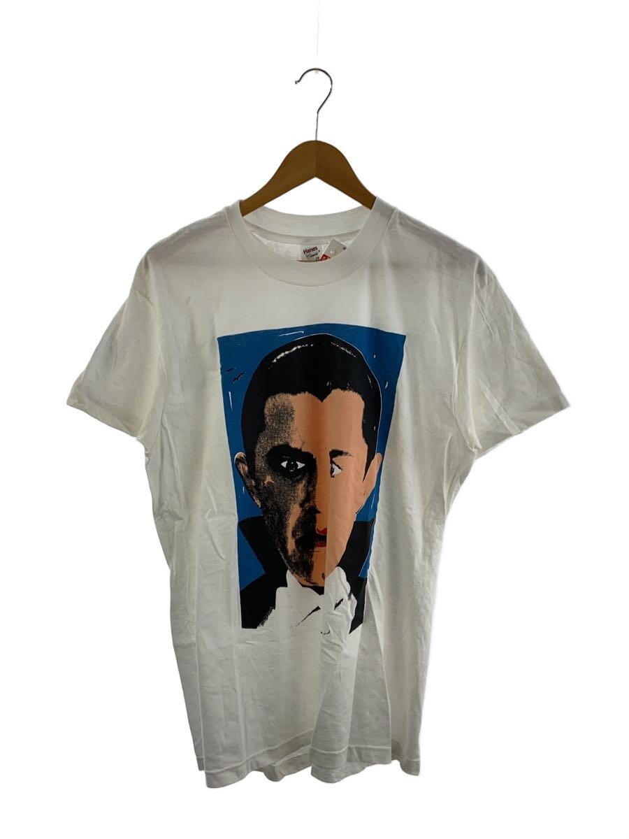 【中古】Hanes◆ティーシャツ/L/綿織物/WHT【メンズウェア】