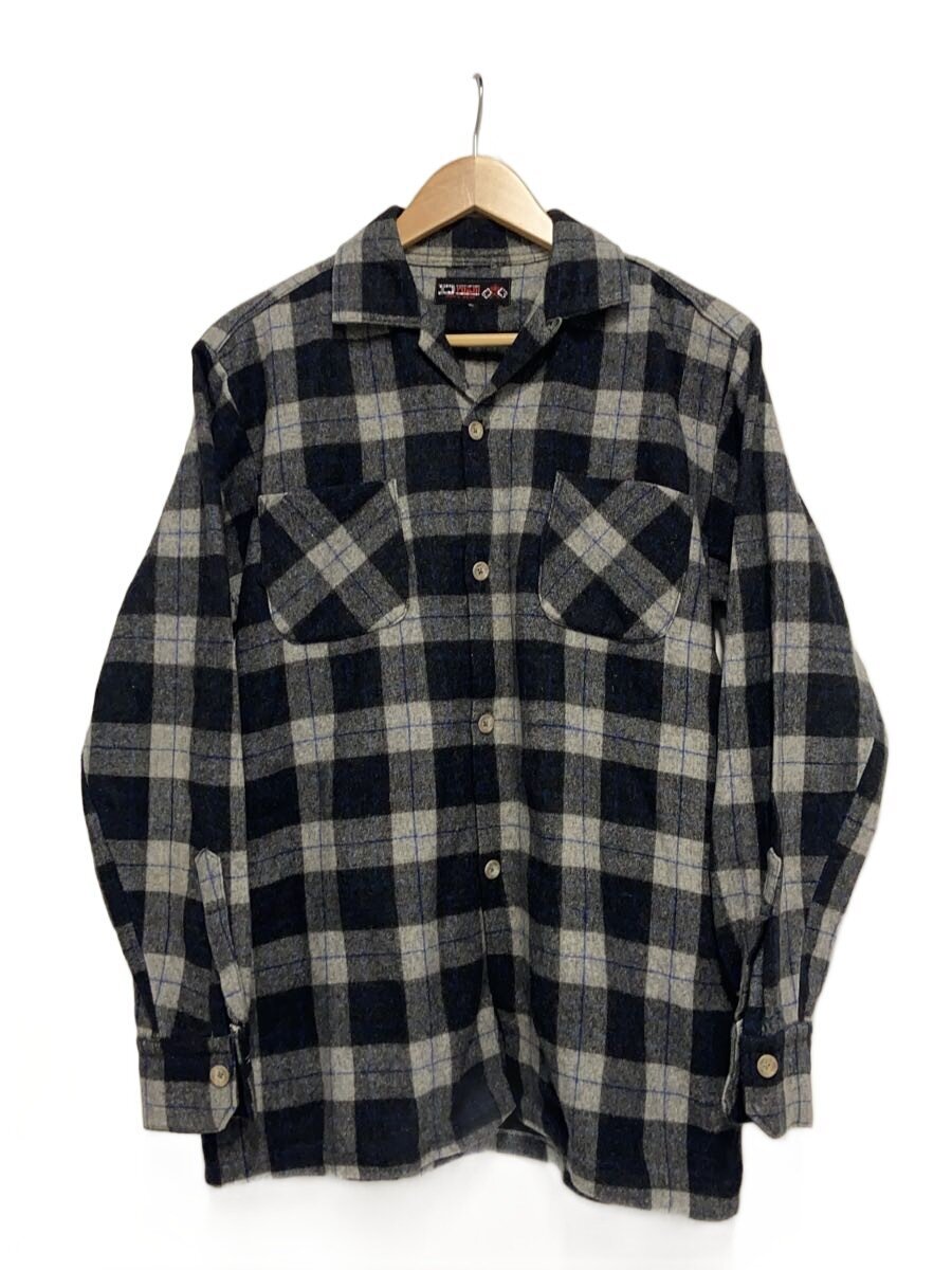 【中古】Droam/推定60s/開襟シャツ/長袖シャツ/--/ウール/GRY/チェック【メンズウェア】｜2ｎｄ STREET 店