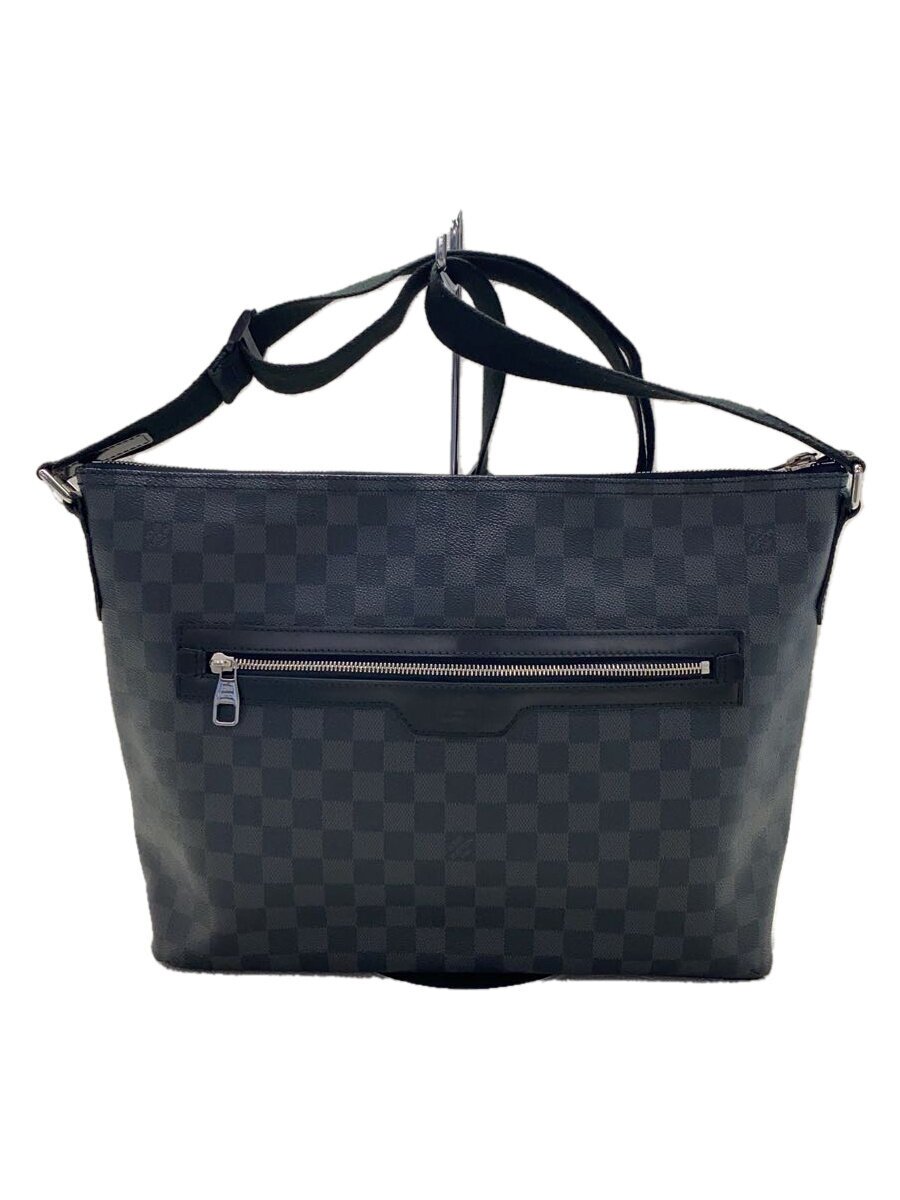 【中古】LOUIS VUITTON◆1)ミックMM_ダミエ・グラフィット_BLK/PVC/BLK【御徒面子】