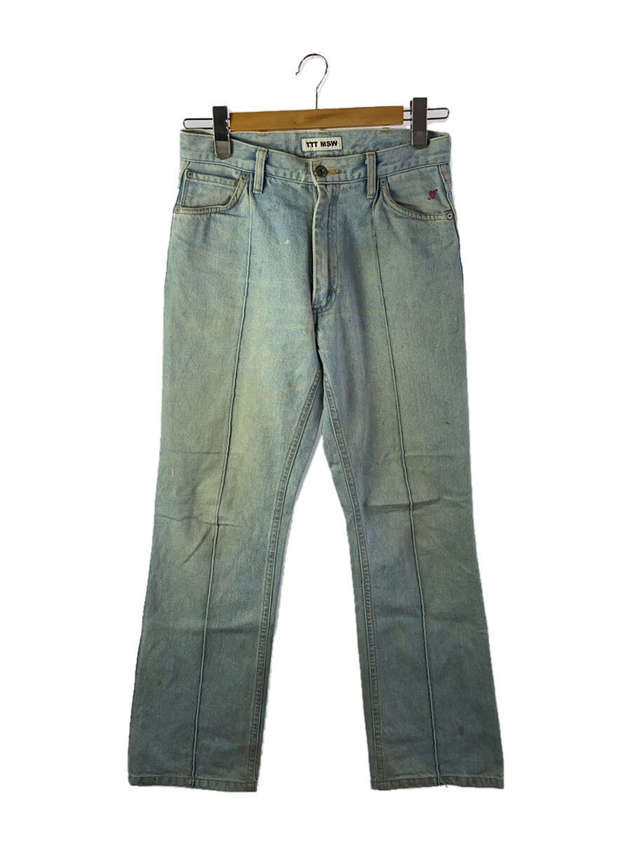 【中古】TTT_MSW◆ストレートデニムパンツ/S/ジーンズ/BLU/TTT-2021SS-PT03/お茶//【メンズウェア】