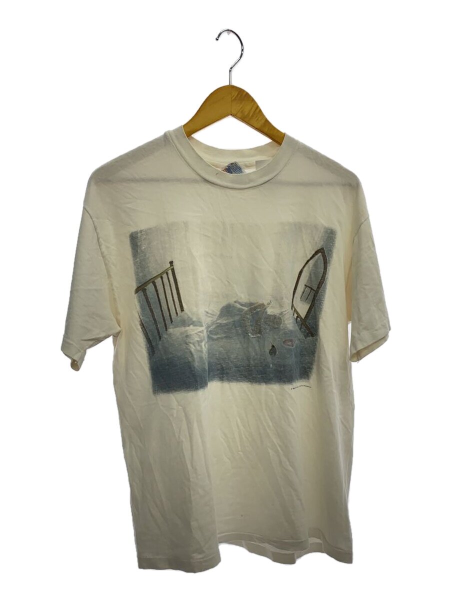 【中古】Hanes◆プルオーバー/L/綿織物/WHT/刷り上げる【メンズウェア】