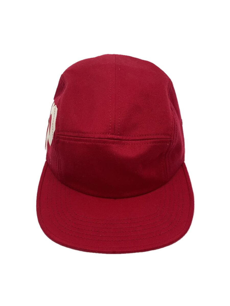 【中古】Supreme◆Sup side logo camp cap/細工物旗がしら/--/RED/メンズ【服飾雑貨他】
