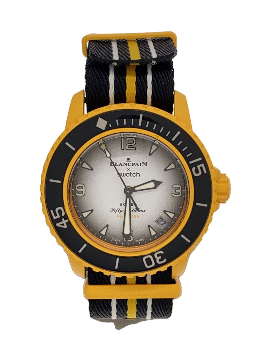 【中古】BLANCPAIN◆自動小銃巻ウォッチ/アナログ/S035P100             20231224日差+10【服飾雑貨他】