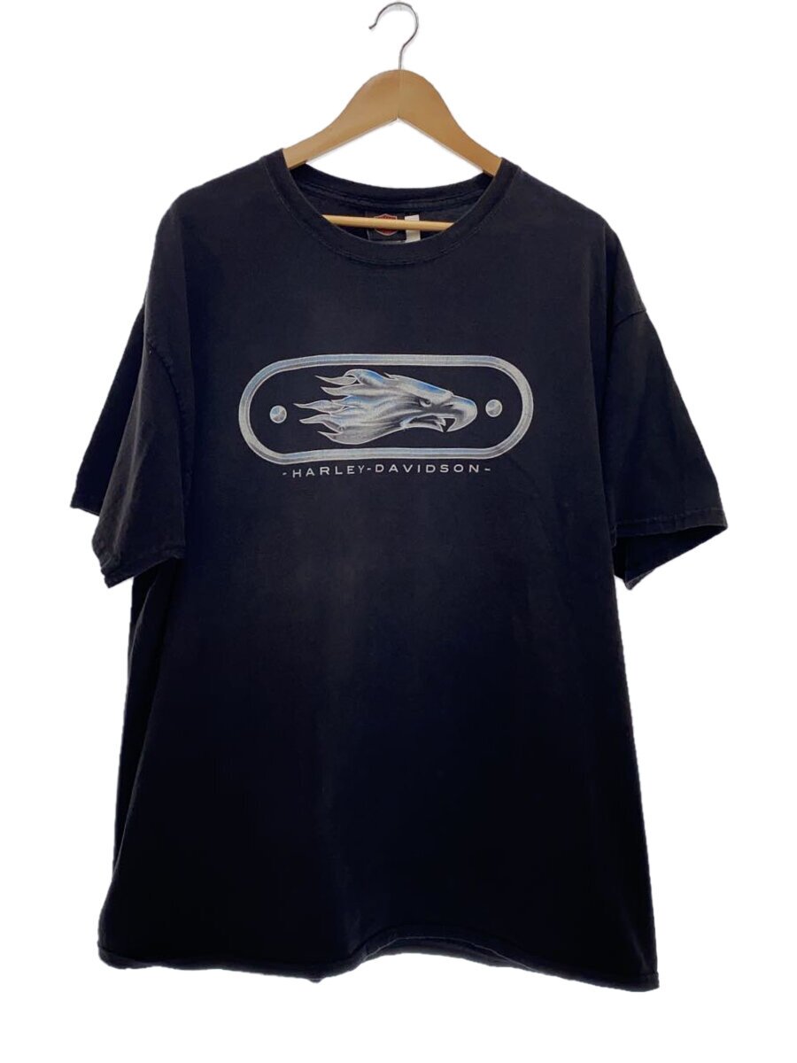 【中古】HARLEY DAVIDSON◆プルオーバー/2L/綿織物/BLK/RIN980806【メンズウェア】