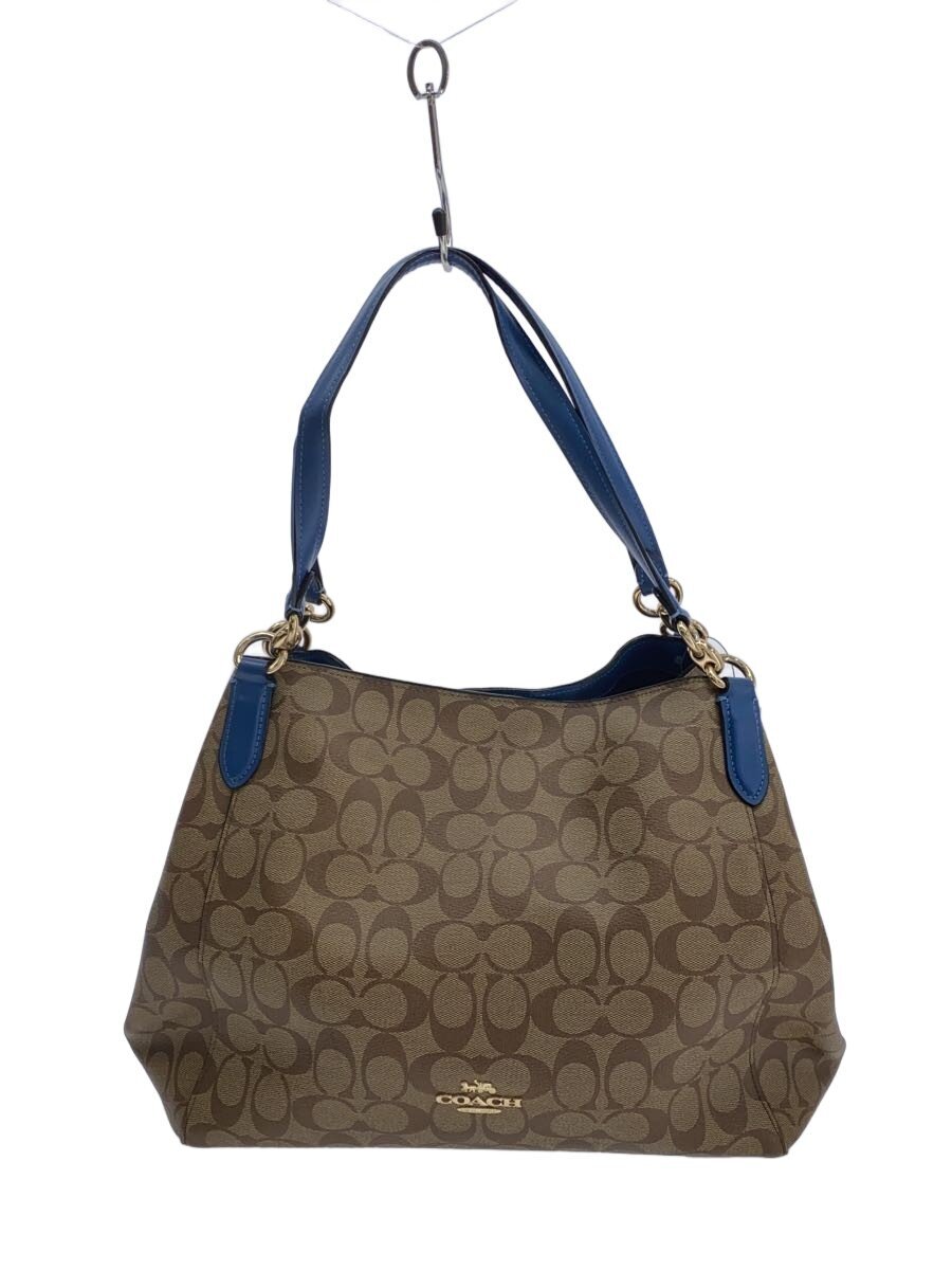 【中古】COACH◆ハンドバック/PVC/BRW/総柄/80298【御徒面子】