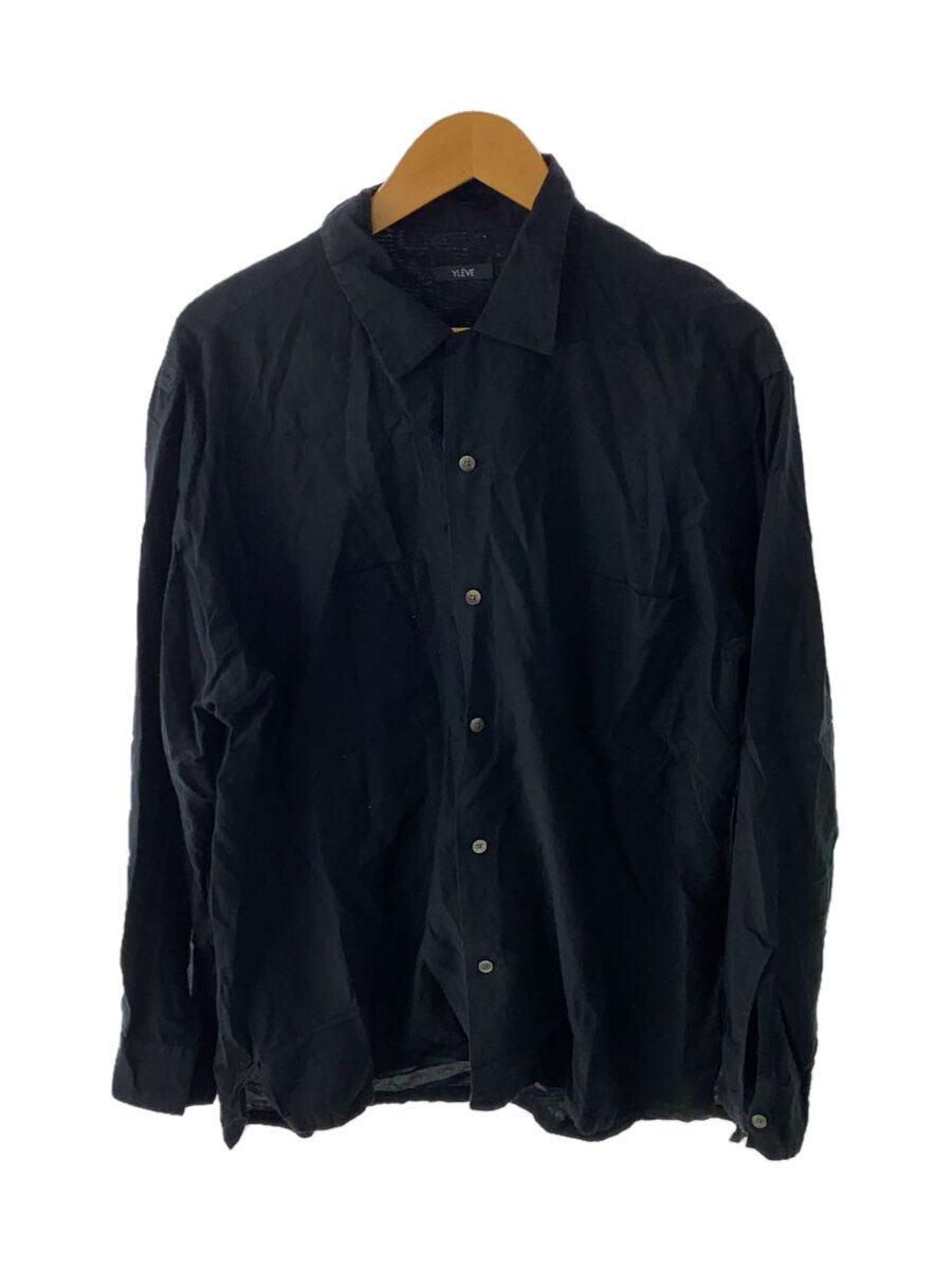 【中古】YLEVE◆長袖ティーシャツ/4/綿織物/BLK/170-3250032/? NULL ?【メンズウェア】