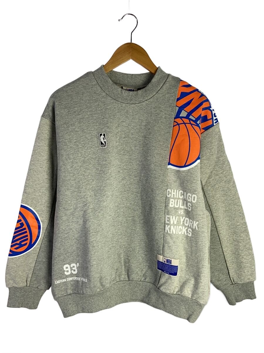 【中古】WIND AND SEA◆Panel Sweatshirts/汗水/S/綿織物/GRY/WDS-C-NBA-26-Q1-CS-02//【メンズウェア】