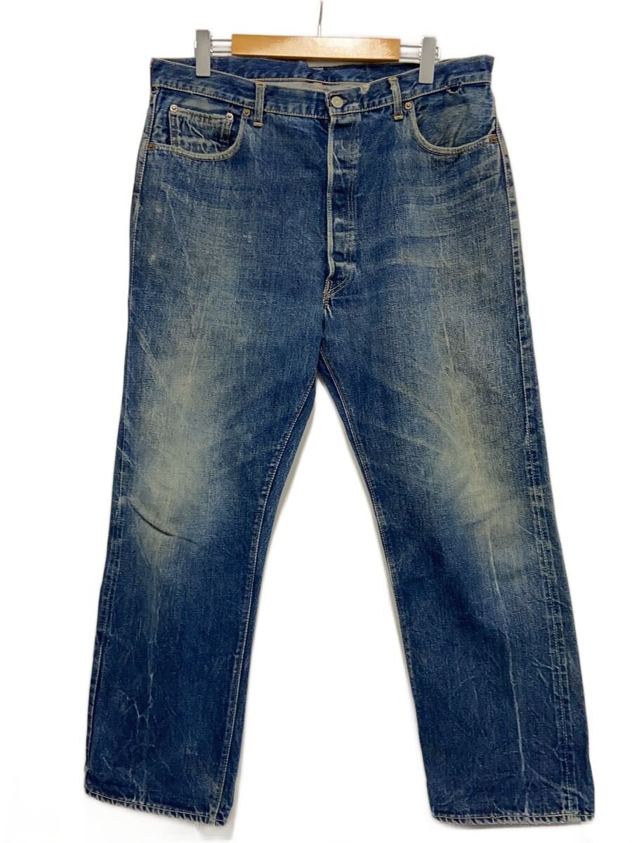 【中古】Levi’s◆60s/501XXお仕舞い期/つつみ隠しリベット皆無/V編み目/BIGE/42/ジーンズ/IDG/無地/50//【メンズウェア】